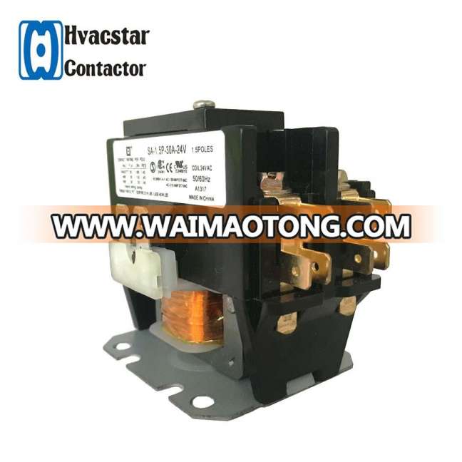 30A 1.5 Pole Contactor Single Phase AC Contactors